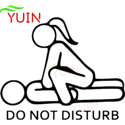 Car Sticker Funny Do Not Disturb Sexy Decals Decoration Fashion PVC Rear Windshield Decoration Sunscreen Waterproof Stickers