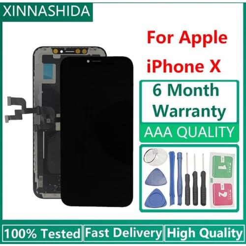 For iphone X OLED XS/XR TFT With 3D Touch Digitizer Assembly No Dead Pixel LCD Screen Replacement Display