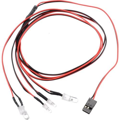 4Pcs RC Model Drift Car LED Night 5mm & 3mm Headlamps Headlights LED Light Remote Control Toys Accessories For RC Car