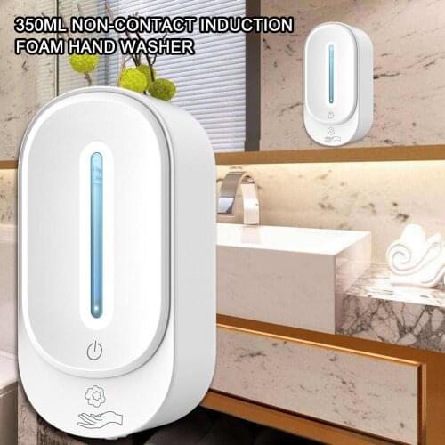 DC 1.5V Soap Dispenser 350ml Automatic Induction Touchless Kitchen Bathroom Wall Mount Soap Dispenser Bathroom Products ABS
