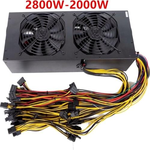 Multi vVideo Card Power Supply 2800W 2600W 2400W Six Card 390 Six Card 1080ti