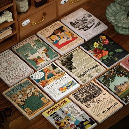 60sheets/lot Memo Pads Sticky Notes Time travel Retro Paper diary Scrapbooking Stickers Junk Journal School stationery Notepad
