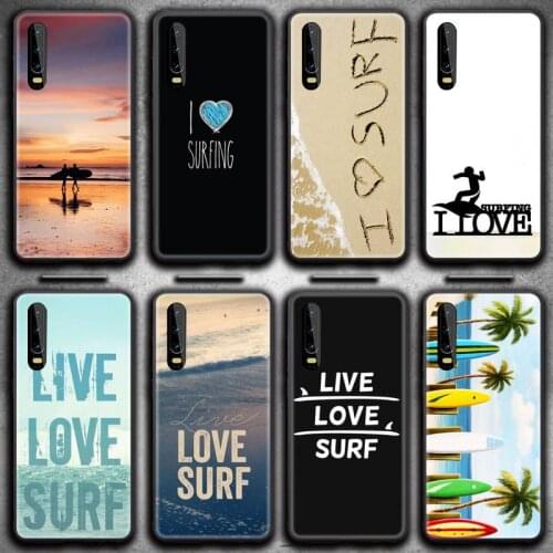I love surfing Phone Case for Huawei P20 P30 P40 lite E Pro Mate 40 30 20 Pro P Smart 2020