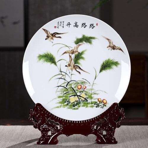 Horse success ceramic hanging plate decoration home furnishings decoration wine cabinet office living room crafts