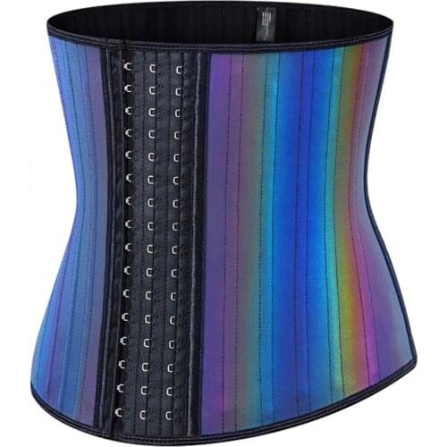 Slimming Sheath Belly Latex Belt Women Flat Reducing Girdles Body Shapewear Waist Top 25 Steel Bones Color Corset Waist Trainer