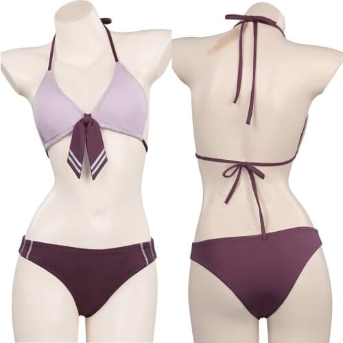Anime Hinata Hyuuga Cosplay Costume Two Piece Swimwear Outfits Halloween Carnival Summer New Swimsuit Fashion BeachWear Set