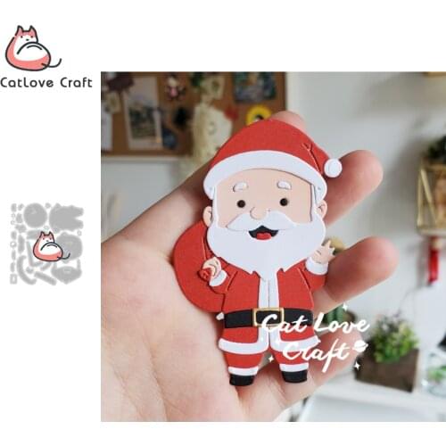 Catlove Christmas Santa Claus Metal Cutting Dies Scrapbooking Stencil Die Cuts Card Making DIY Craft Embossing New Dies For 2020