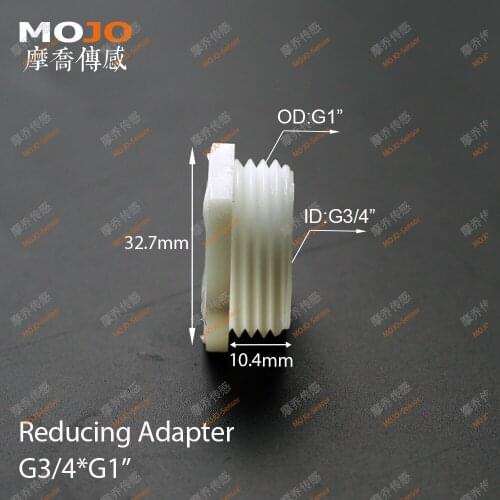 Free shipping MJ-G3/4-G1 PE material G3/4 to G1'' plastic pipe fitting bushing parts 100pcs/lot