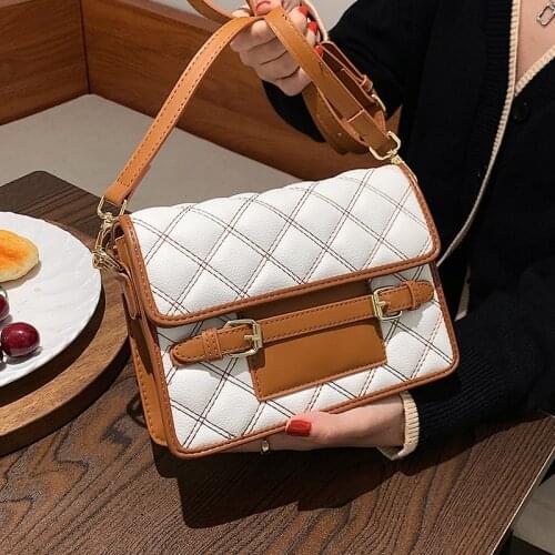 Fashion Diamond Lattice Handbag Purse Women Shoulder Crossbody Bags 2021 New Small Flap Ladies Messenger Bags Totes High Quality
