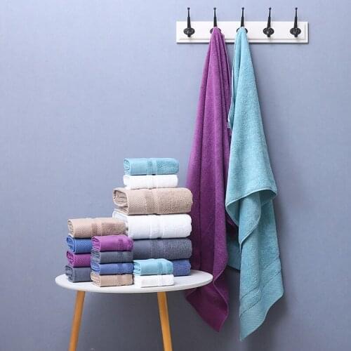 3 pcs towel set Super soft long stapled cotton towel set excellent water-absorbing quality square bath towel set