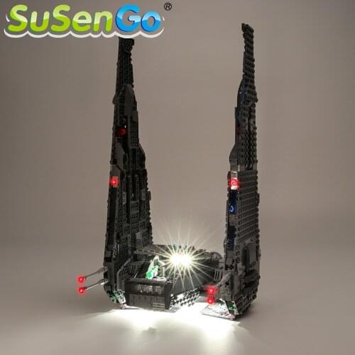 SuSenGo LED Light Set For 75104 Star War Kylos Ren' s Command Shuttle Compatible with 05006 , (Model Not Included)