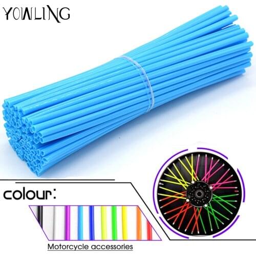 Motorcycle Wheel Rim Spoke Skins Covers Wrap Decor Protector Kit for aprilia Kawasaki Yamaha Suzuki Honda Ducati