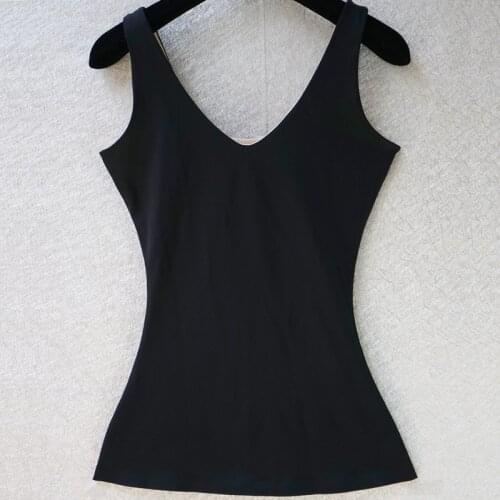 New Fashion Quality Sleeveless Thick Black Sexy Tank Top for Women/Female/lady, vogue comfortable Vest Underwear SLA1003
