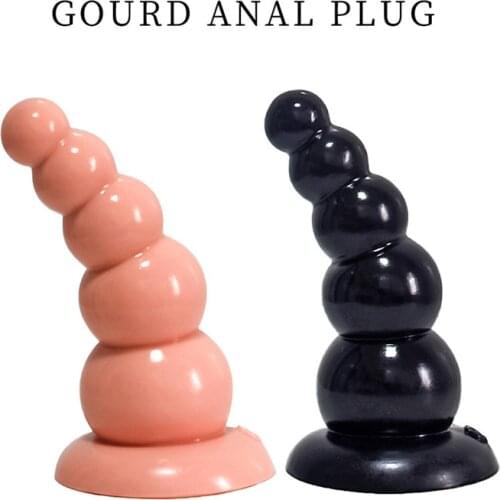 New 5Balls Anal Beads Big Butt Plug Suction Cup Anal Plug Buttplug Sex Toy For Woman Adult Erotic Anal Dilator G-Spot Stimulator