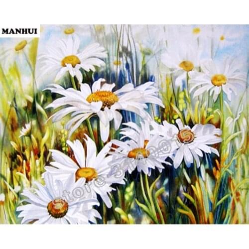 New diy diamond painting pictures of rhinestones kits diamond set of embroidery paint of flowers Small chrysanthemum BEC186