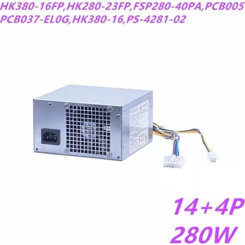 New PSU For Lenovo H530 D5050 14Pin 280W Power Supply HK380-16FP HK280-23FP FSP280-40PA PCB005 PCB037-EL0G HK380-16 PS-4281-02
