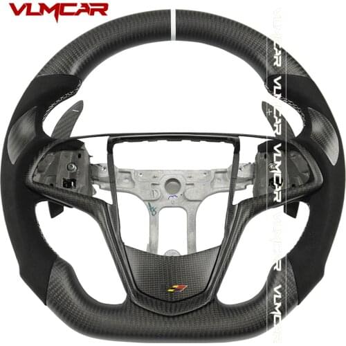 Custom Carbon Fiber Steering Wheel For Cadillac CTS XTS SRX ATS CT6 ATS-V