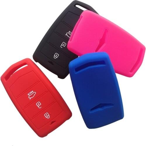 3 Button Silica Gel Car Key Cover For Hyundai Genesis G70 G80 G90 2017 2018 2019 Silicone Car Key Cover Cap Holder Shell Bag