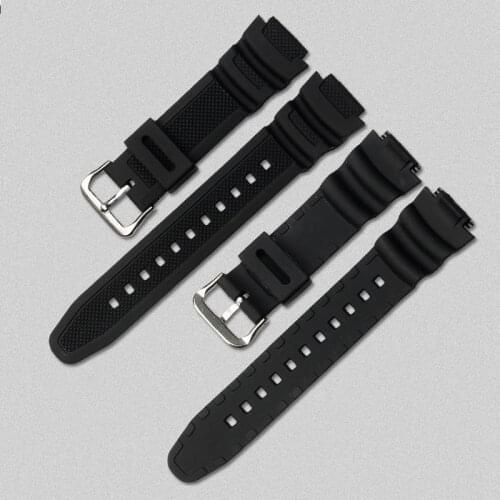 Silicone Strap For Casio SGW-300/400/500/AE-1000/1100/W-800H/W-218H Replacement High Quality Black Bracelet WatchBands Wrist