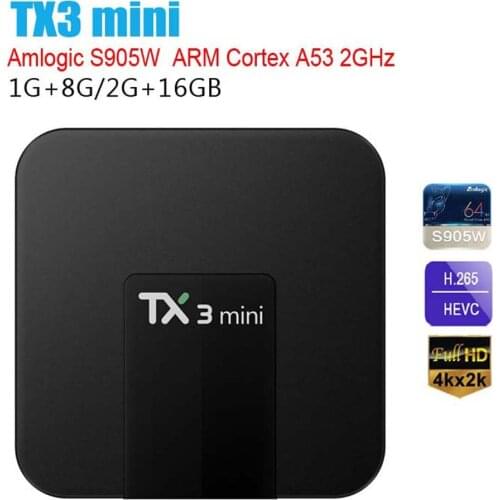 TV Receivers TX3 Mini 2GB 16GB Android 8.1 Quad Core TV Box HD WIFI Multimedia Player Video Equipments for Android 8.1
