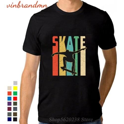 Skateboard Vintage Retro Design Skater T-Shirt Skateboard Lover Gifts T-Shirt Casual Male O-neck Short Sleeve T Shirt Streetwear