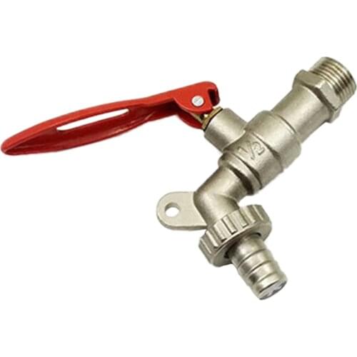 Home Garden Locked Faucet Water Tap 1/2 inch DN15 Male Thread - Heavy Duty