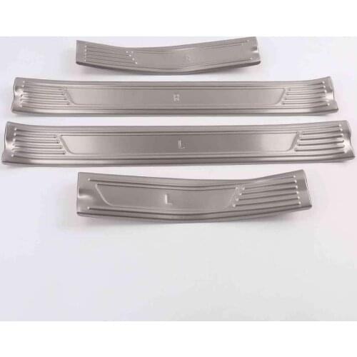 For Chevrolet Monzars 2019-2020 Door Sill Scuff Plate Threshold Protective Trim Stainless Steel car accessories 4pcs/set