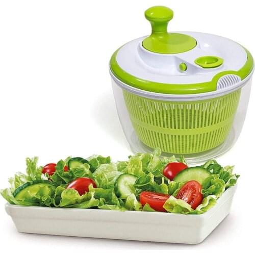5L Creative Salad Spinner Fruit Vegetable Dehydrator Washer Cleaner Dryer Colander Basket Kitchen Cleaning Drying Machine