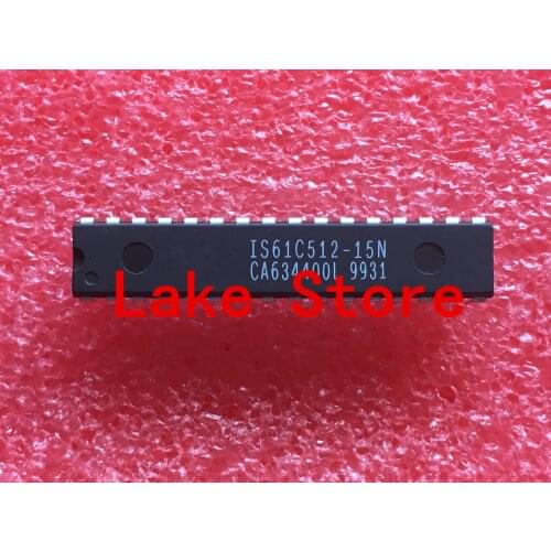 5 unids/lote IS61C512-15N DIP IS61C512-20N IS61C512