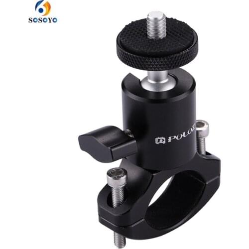 Bike Bicycle Aluminum Handlebar Tripod Ball Head Adapter Mount for GoPro HERO8 7 6 5 4 3+ 3 2 1 Xiaoyi Action Camera Accessories