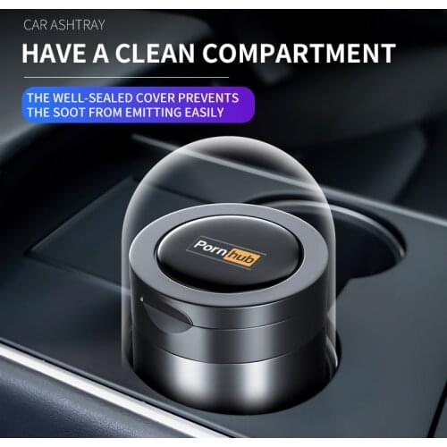 Car Ashtray Portable LED Light Cigarette Smoke Ashes Holder for Car Flame Retardant High Quality Ash tray Car Accessories
