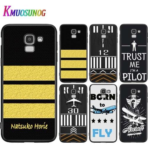 Fly Pilot Plane For Samsung Galaxy J2 J3 J4 Core J5 J6 J7 J8 Prime duo Plus 2018 2017 2016 Silicone Phone Case
