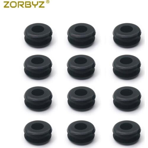 ZORBYZ Motorcycle Black Rubber Fuel Tank Mounting Grommets Gasket Kit For Harley FXSTS Springer 1988-1999