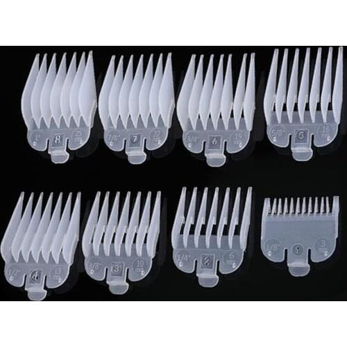 Barber Stylist Hair Ch Neider Coded Replacement Guide Comb Set & 8