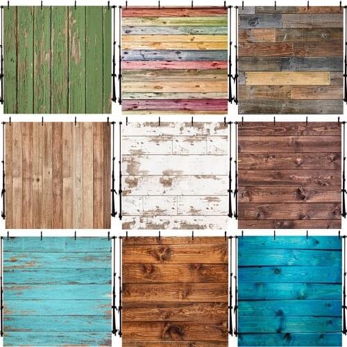 Wood Board Background Newborn Baby Photo Portrait Photography Baby Shower Backdrops Decorations Decorative Props Banner Studio