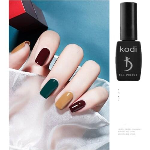 Kodi 12ML Nail Polish Gel Varnishes Hybrid Semi Permanent Nail Art Design UV Nail Manicure Top Base Coat gel polish