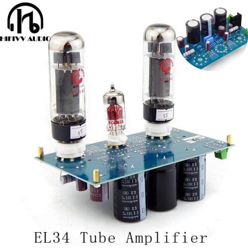 HiFi audio tube amplifier EL34 kits kt88 amplifer kits ECC83 single-ended Class A tube amplifier Kits 10W + 10W