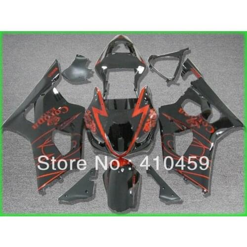 Top-rated Fairing kit for SUZUKI GSXR1000 GSX-R1000 GSXR 1000 K3 03 04 2003 2004 orange gloss black ABS Fairings set SM56