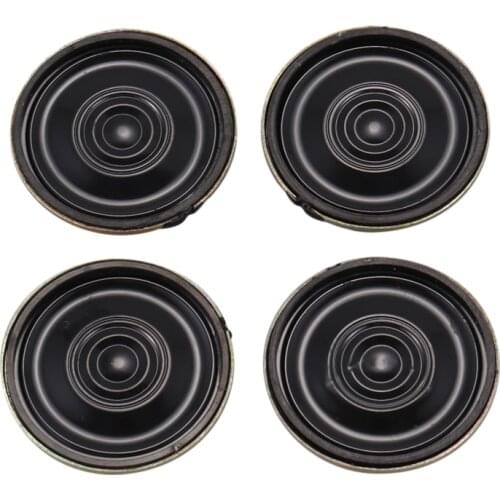 4Pcs 0.5W 8 Ohm 28mm Dia Mini Metal Inside Magnet Music Player Speaker