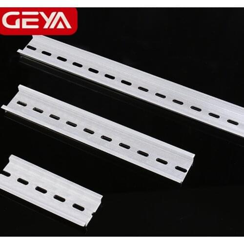 GEYA Guide Rail Aluminum Universal Type 35mm Slotted DIN Rail Long 10cm 20cm 30cm Thickness 1mm
