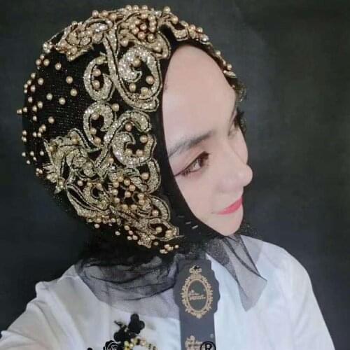 2021 New Muslim Womens Turban Caps Instand Hijab Full Cover Head Wraps Islam Headwear Female Headscarf Bonnets