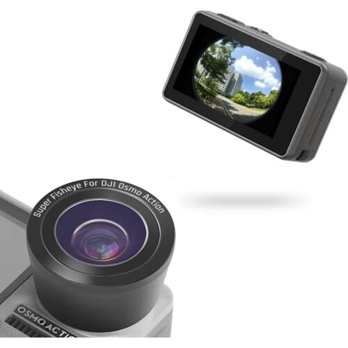 Optical Glass Anti-shake Portable15X Zoom HD Protection Fisheye Lens Macro Lens for DJI OSMO Action Sports Camera Accessories