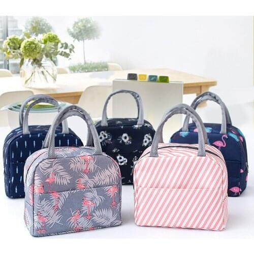 Portable Lunch Bag New Thermal Insulated Lunch Box Tote Cooler Handbag Bento Pouch Dinner Container School Kids Food Storage Bag