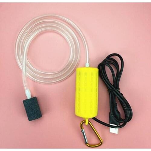 Portable Mini USB Aquarium Air Pump Fish Tank Oxygen Silent Air Pump Low Power Oxygen Pump for Outing Fishing