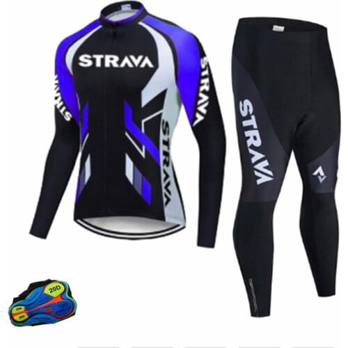 NEW STRAVA Men Short Sleeve shirt Bike bib shorts 20D Gel pad Pro Team summer cycling Jersey set Bicycle Clothing Breathable