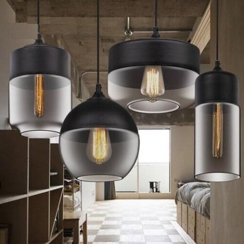 Retro Edison Loft Style Modern LED Pendant Light Fixtures For Dining Room Hanging Lamp Decor Indoor Lighting Glass Droplight