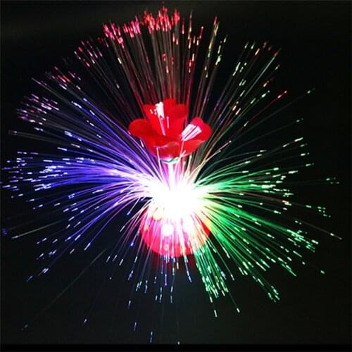 1pcs Luminous Toys/Colorful coloring rose fiber/colorful light/baby toys for children/toy/best gift