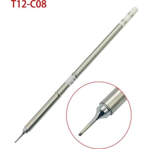 T12-C08 Electronic Tools Soldeing Iron Tips 220v 70W For T12 FX951 Soldering Iron Handle Soldering Station Welding Tools