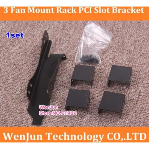 1set New Version 3 Fan Mount Rack PCI Slot Bracket for Video Graphic Card 90MM/120MM PC Case Fan Free shipping