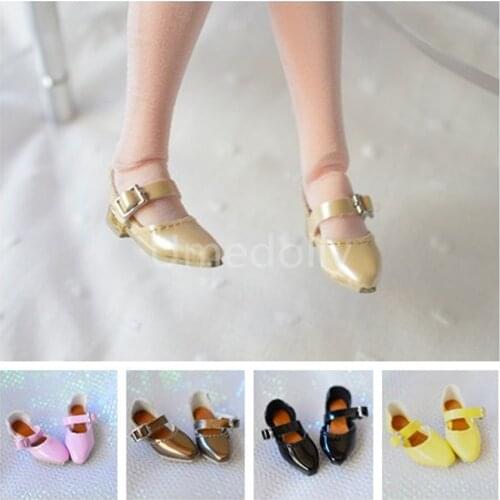 1 Pair 1/6 Dolls Fashion Square Toe Shoes for Blyth, Azone, Jenny, Licca Doll Shoes Toy